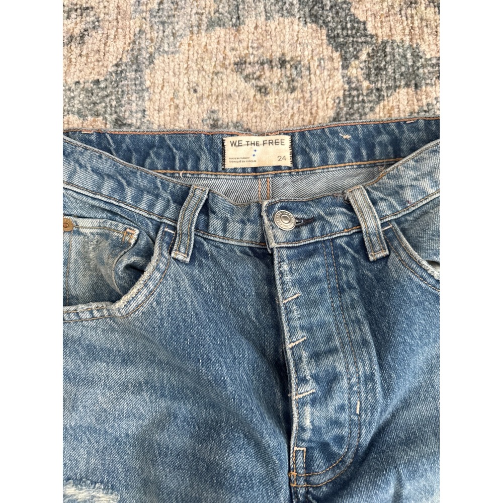 Free People Good Luck Barrel Jeans Size 24 Excellent Condition with Flaw - Picture 2 of 6